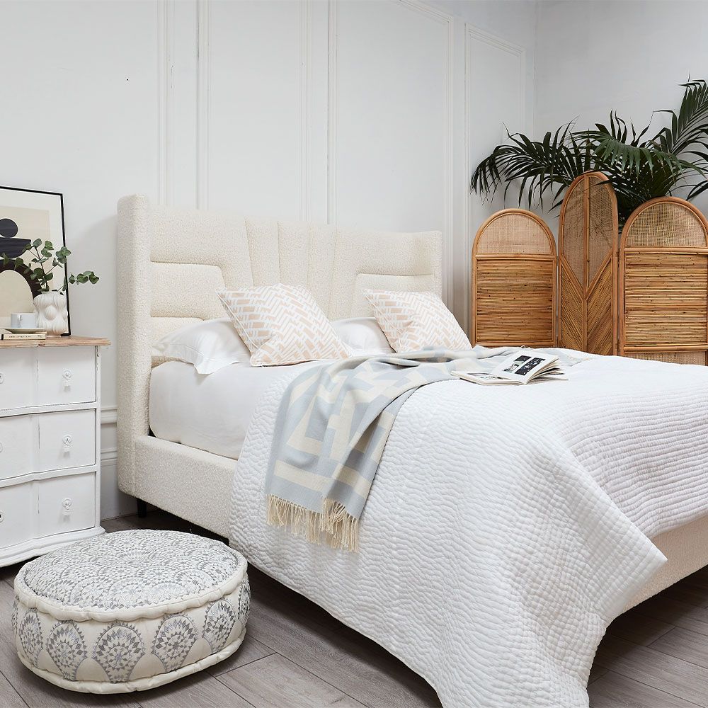 Art deco super king bed deals