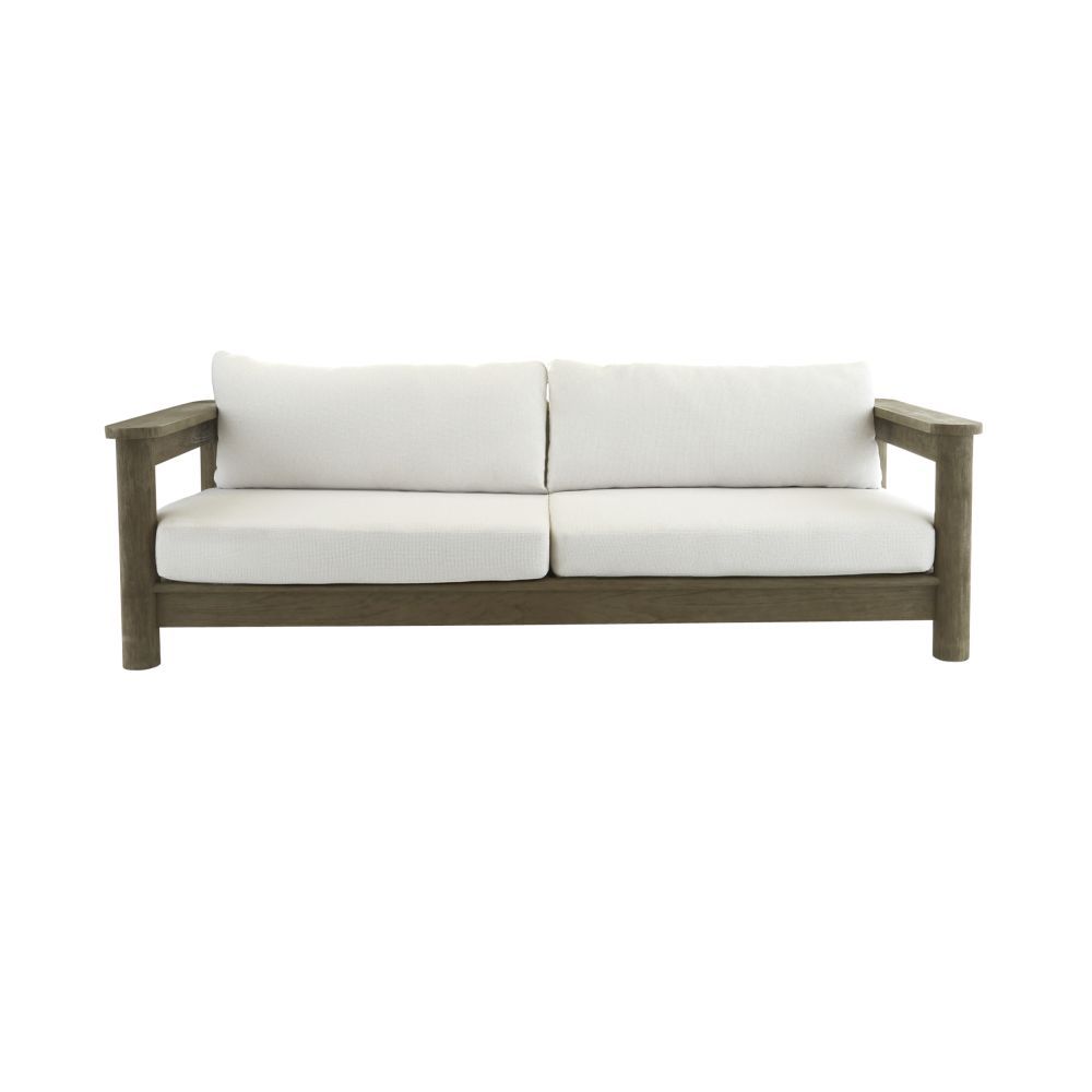 Enhance your outdoor space with the Caldwell Outdoor Sofa in Shale. Stylish, durable, and comfortable for ultimate relaxation. Perfect for gatherings!