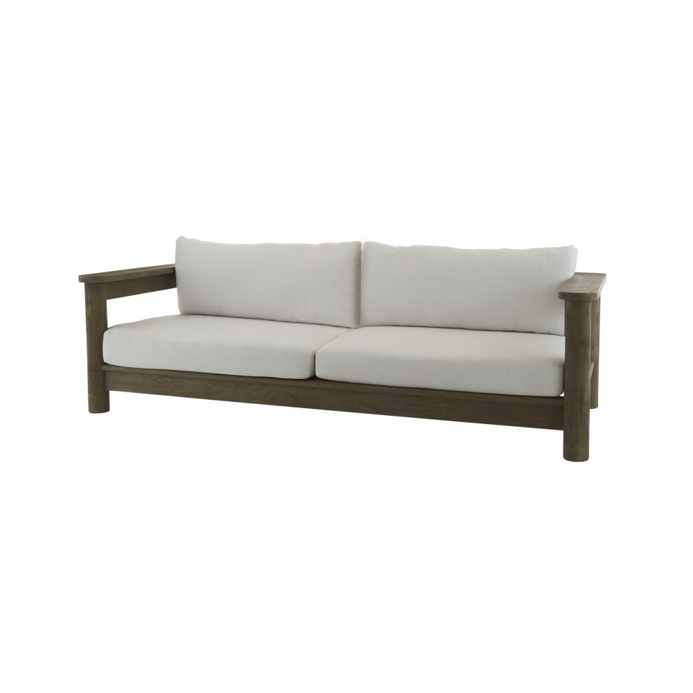 Enhance your outdoor space with the Caldwell Outdoor Sofa in Shale. Stylish, durable, and comfortable for ultimate relaxation. Perfect for gatherings!