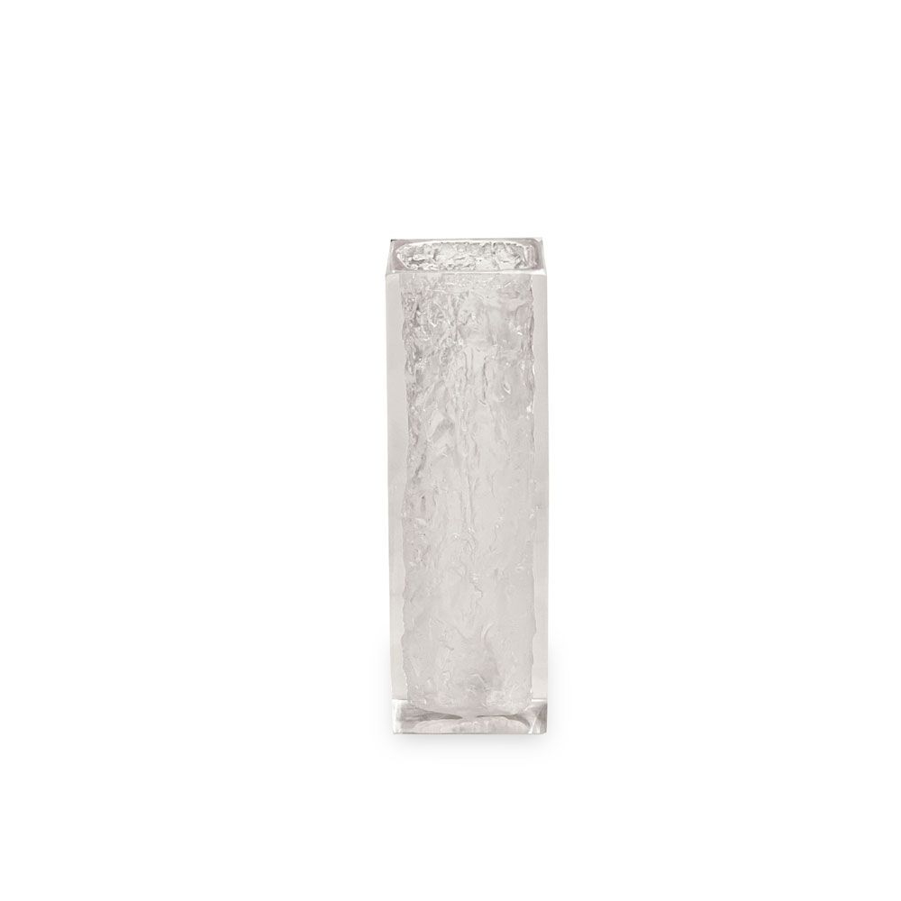 Small textured glass vase 