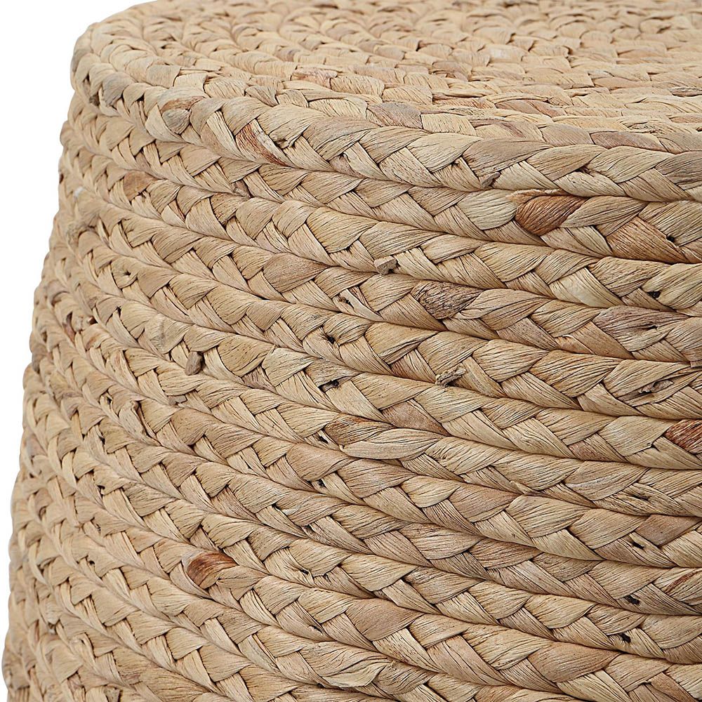  Natural rattan style, weave-wrapped stool 