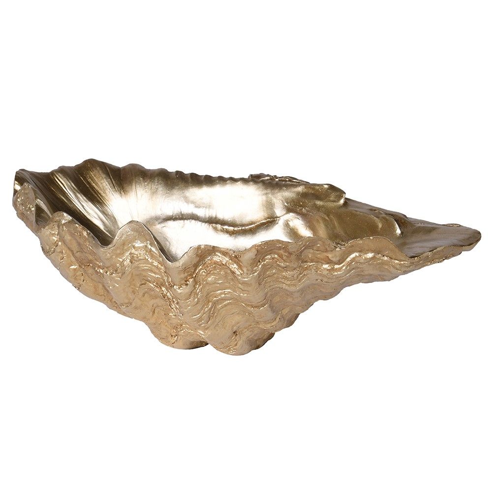 Gilded Clam Dish Small Luxury Home Accessories Sweetpea & Willow