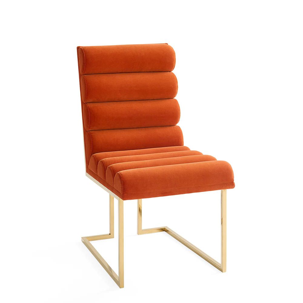 Channeled outlet sling chair