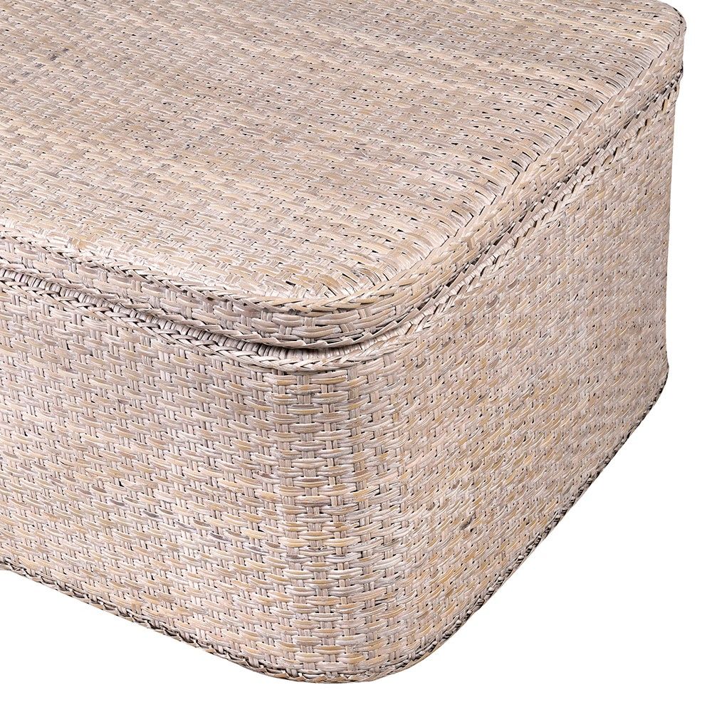 Natural rattan storage box