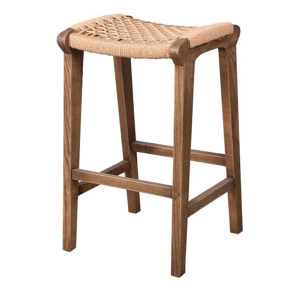 Tall Rustic Woven Stool
