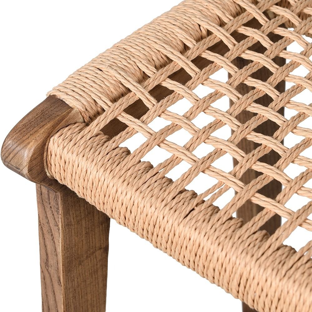 Tall Rustic Woven Stool