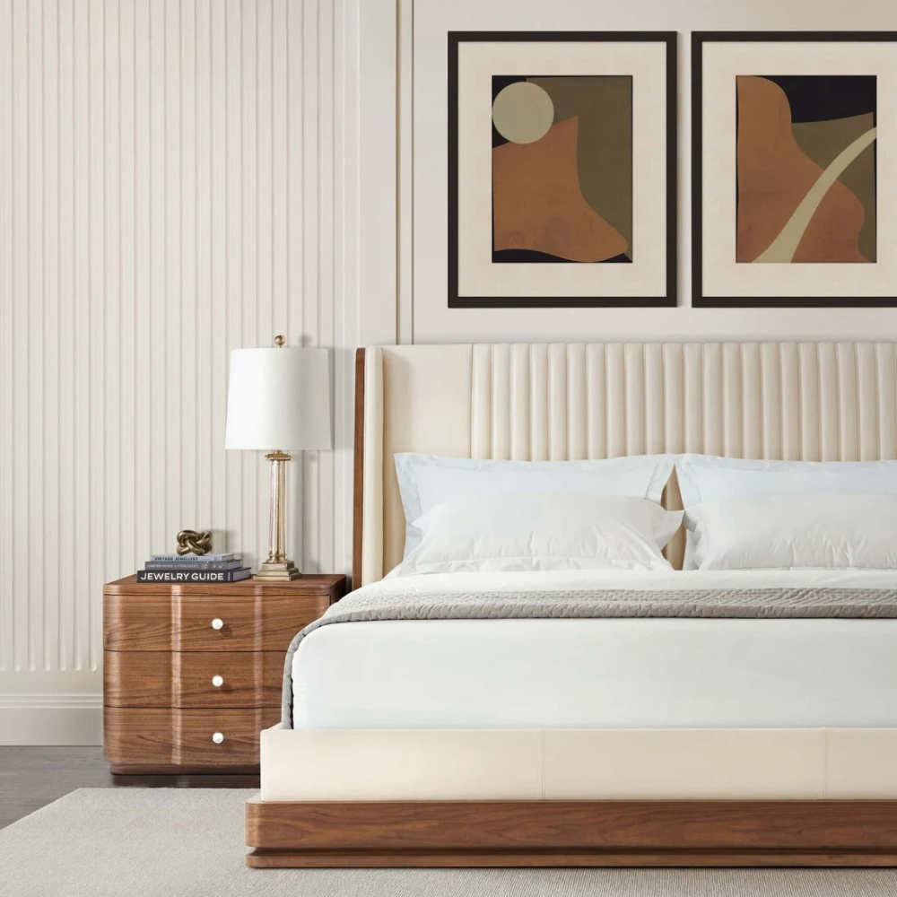 Coronet Walnut Bedside Table