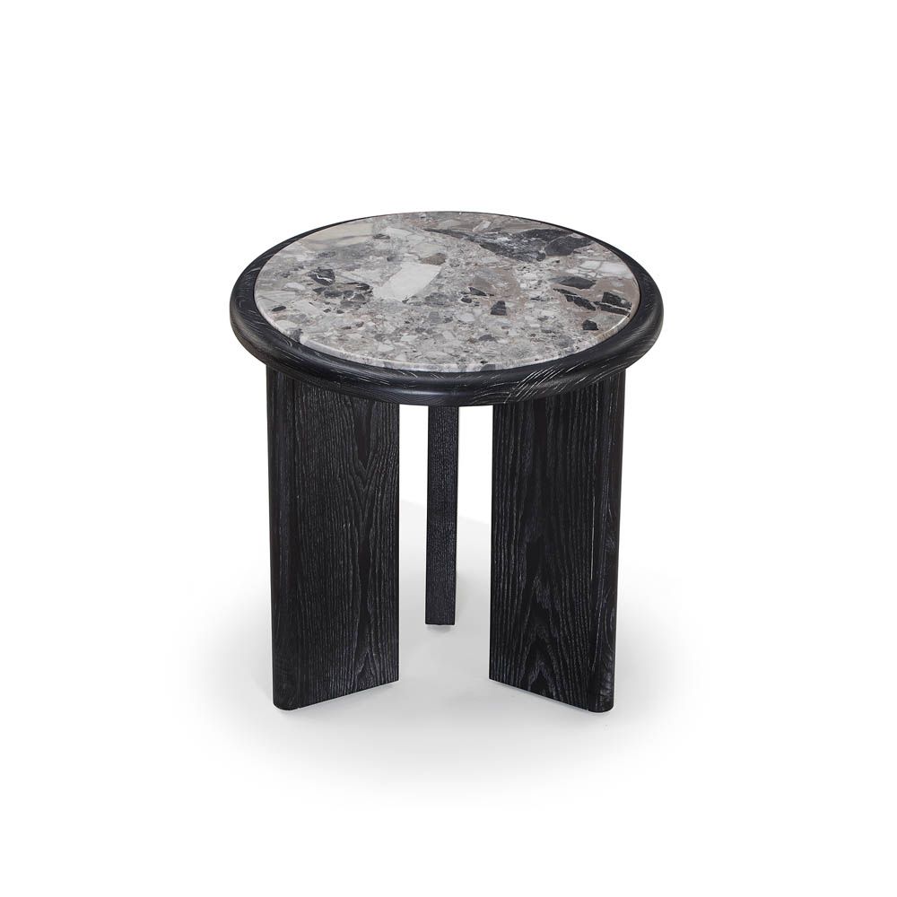 Herman Side Table - Oreo Grey/Ebony
