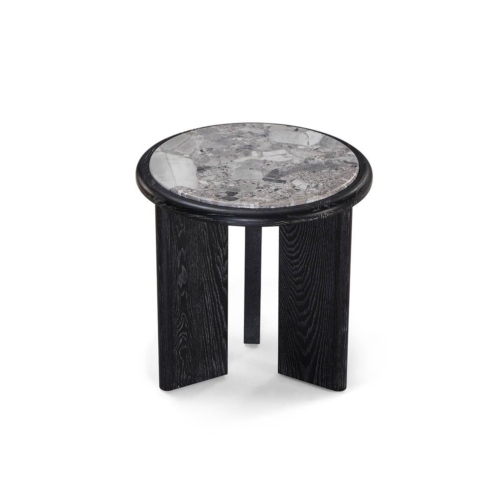 Herman Side Table - Oreo Grey/Ebony