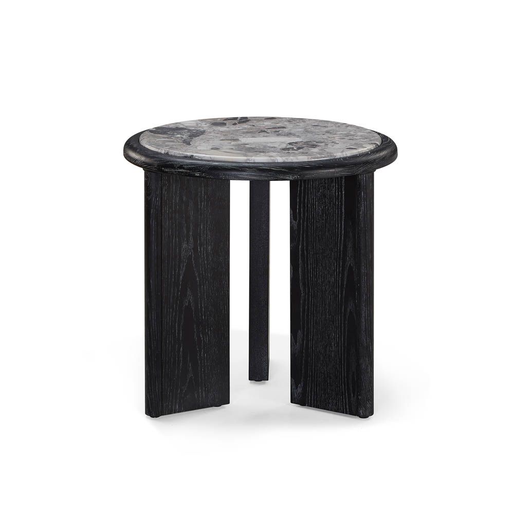 Herman Side Table - Oreo Grey/Ebony