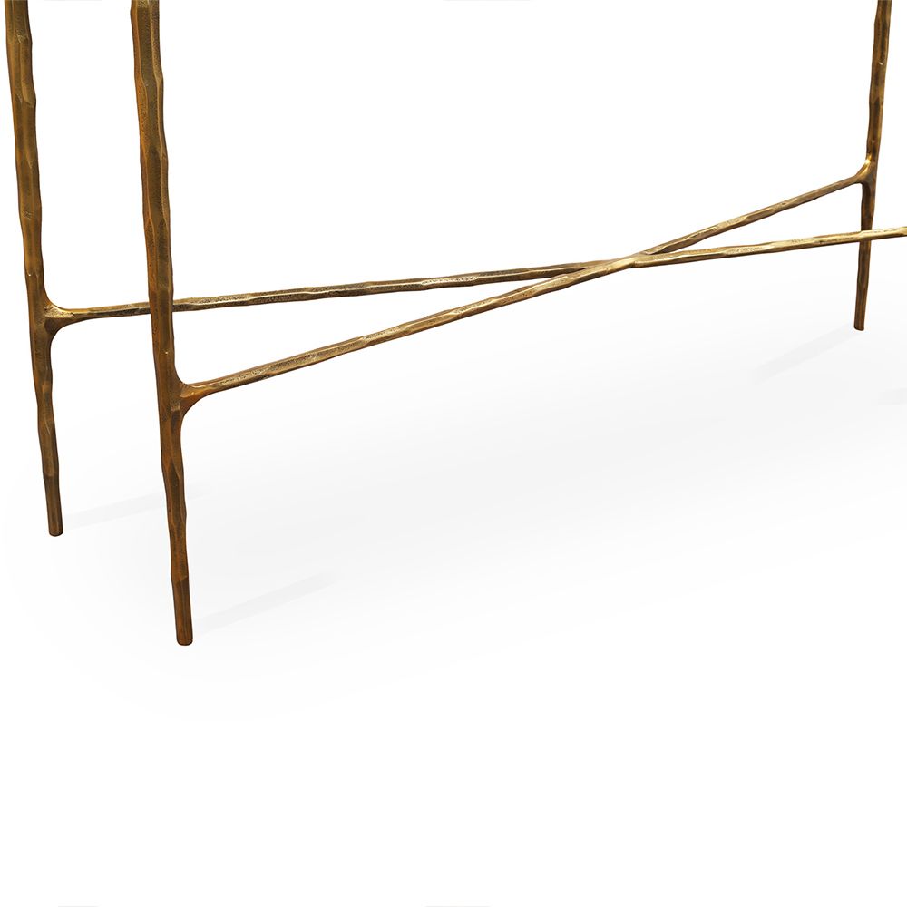 Cobra Console Table - Antique Brass