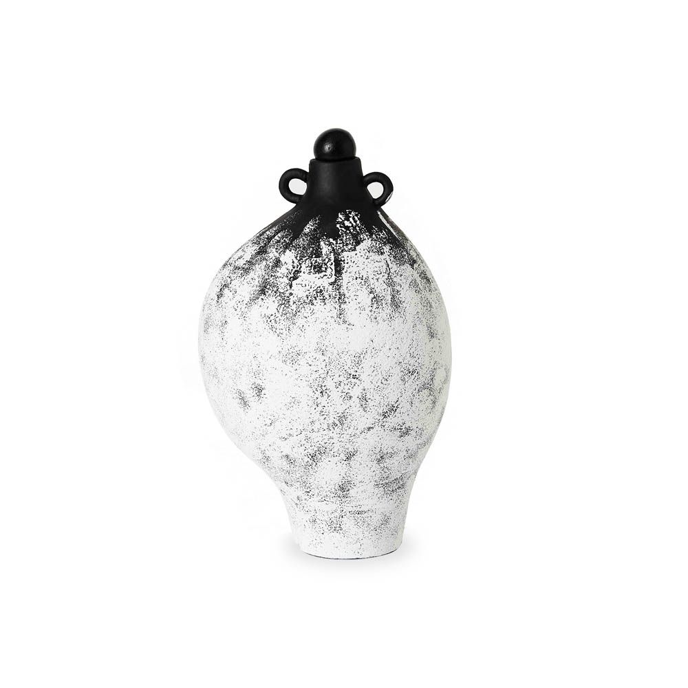 Paio Ceramic Vase - Black/White Gradient