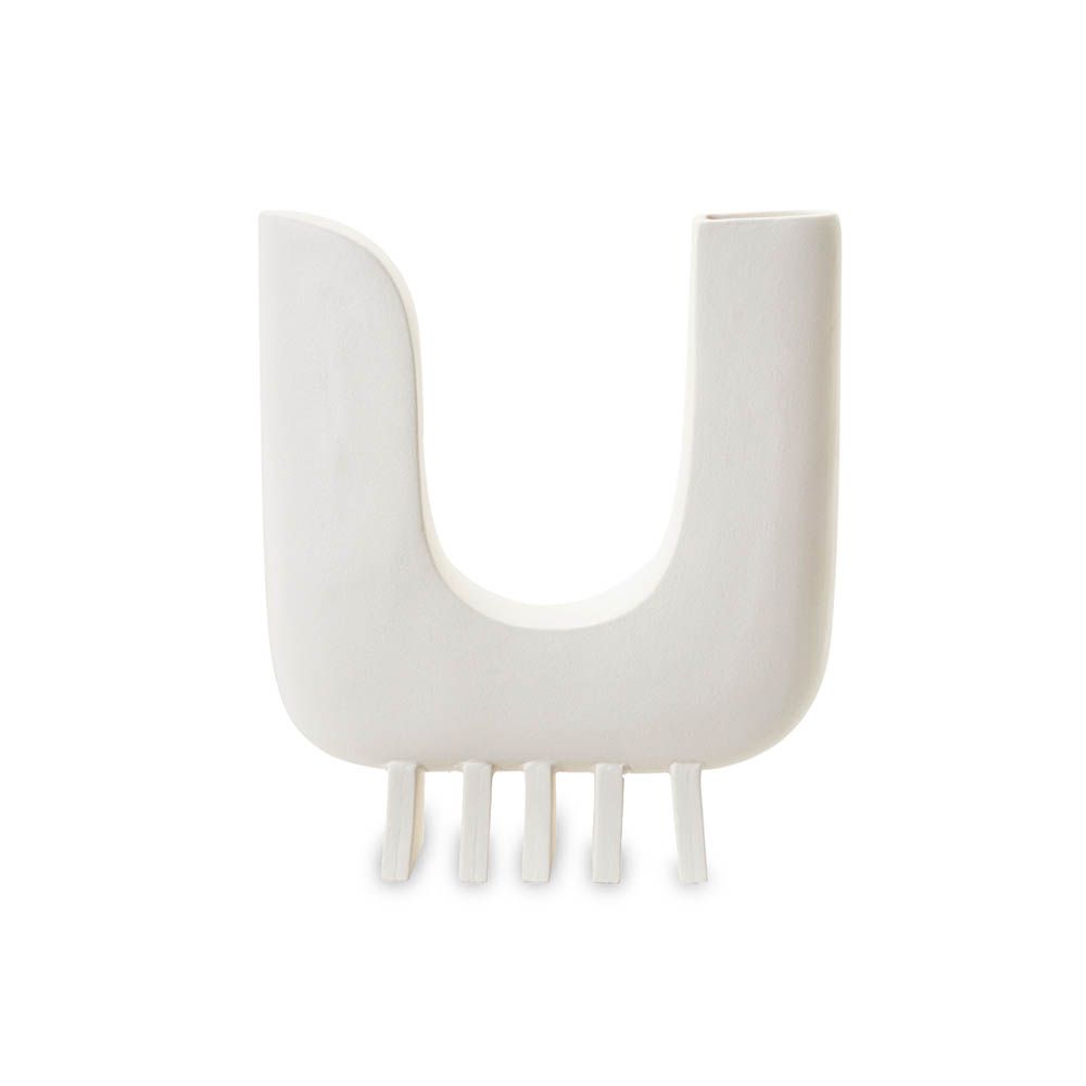 Jerico Ceramic Sculpture - White