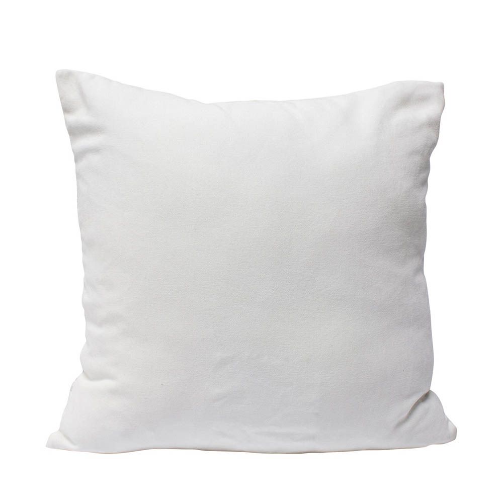 Cream textured cushion with soft reverse