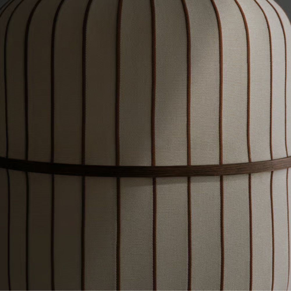 Lucén Floor Lamp - Cylinder - Dark Oiled Oak