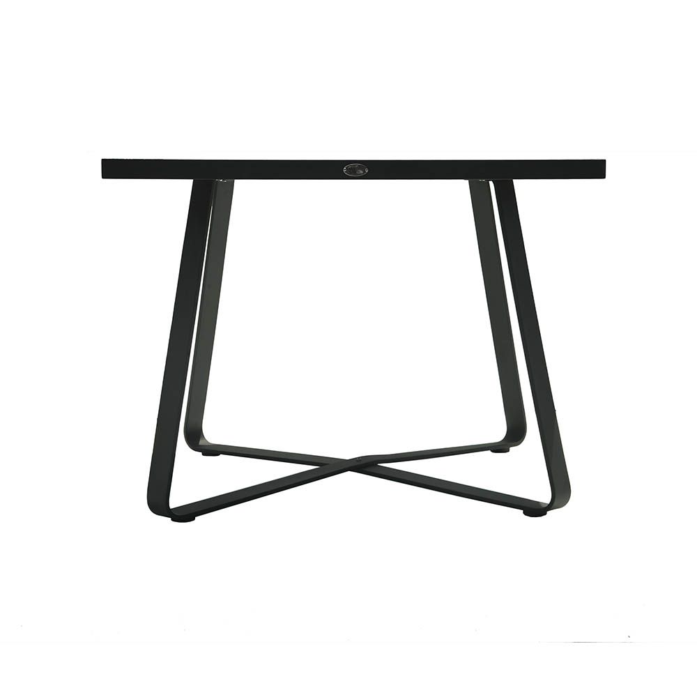Chic matte black dining table
