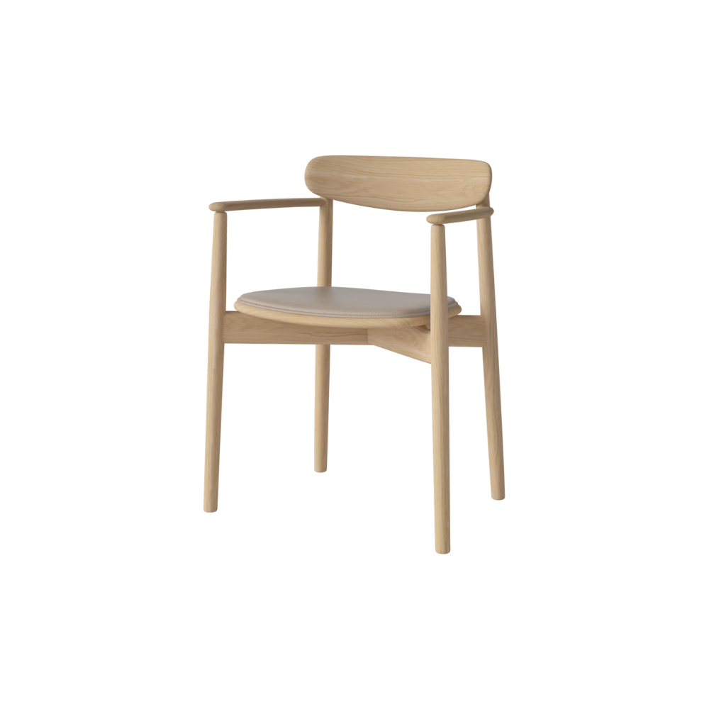 Merge Dining Chair - Upholstered - Leather Sand