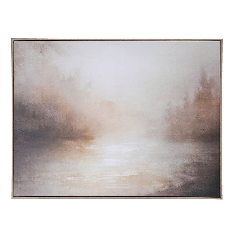Misty morning haze canvas