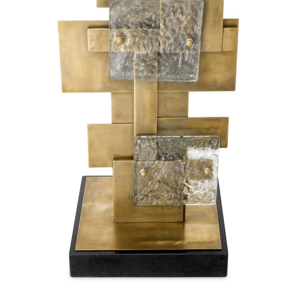 Ornate brass finish floor lamp