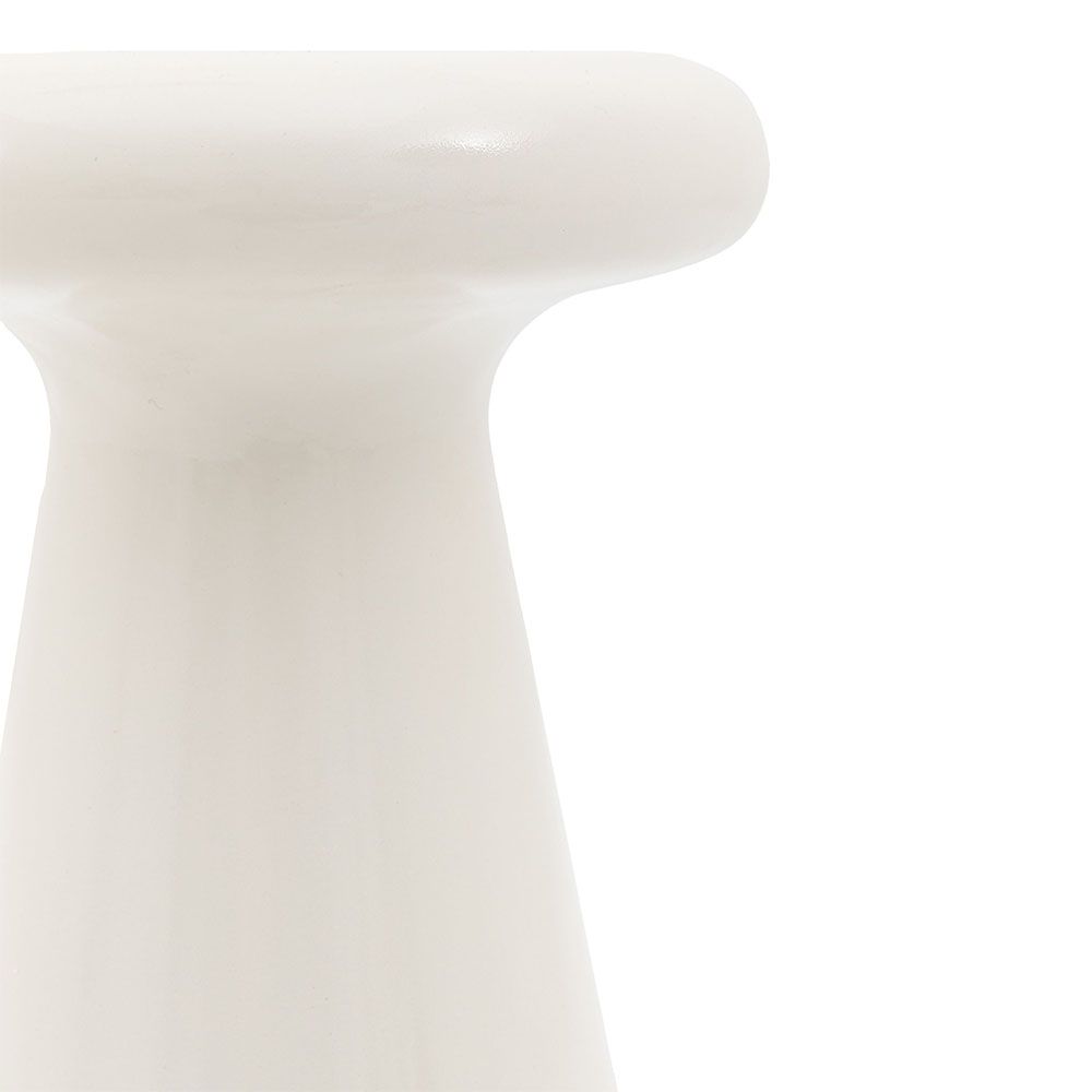 Mushroom-shaped concrete side table