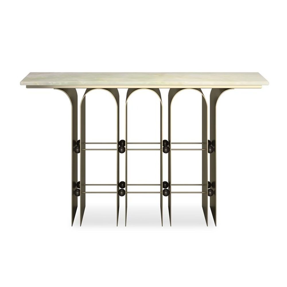 Discover elegance with the Nexus Console Table by Caracole, featuring sleek lines and a chic design perfect for any modern living space.
