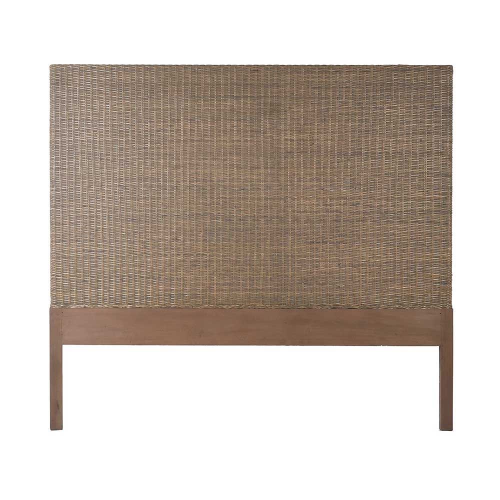 Wicker rattan deals headboard king