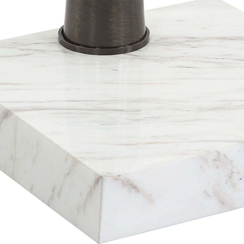 Pelton Marble Glass Drink Table
