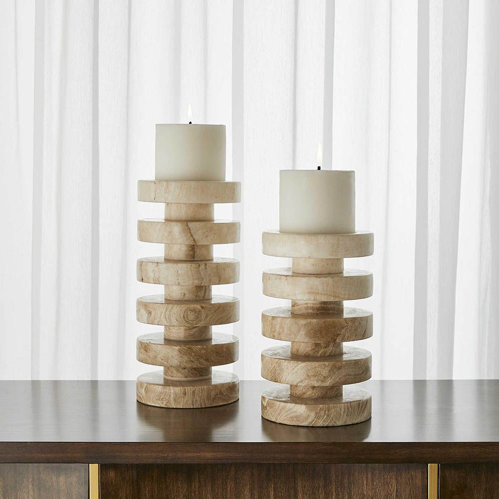 Uttermost Emora Pillar Candleholders - Set of 2