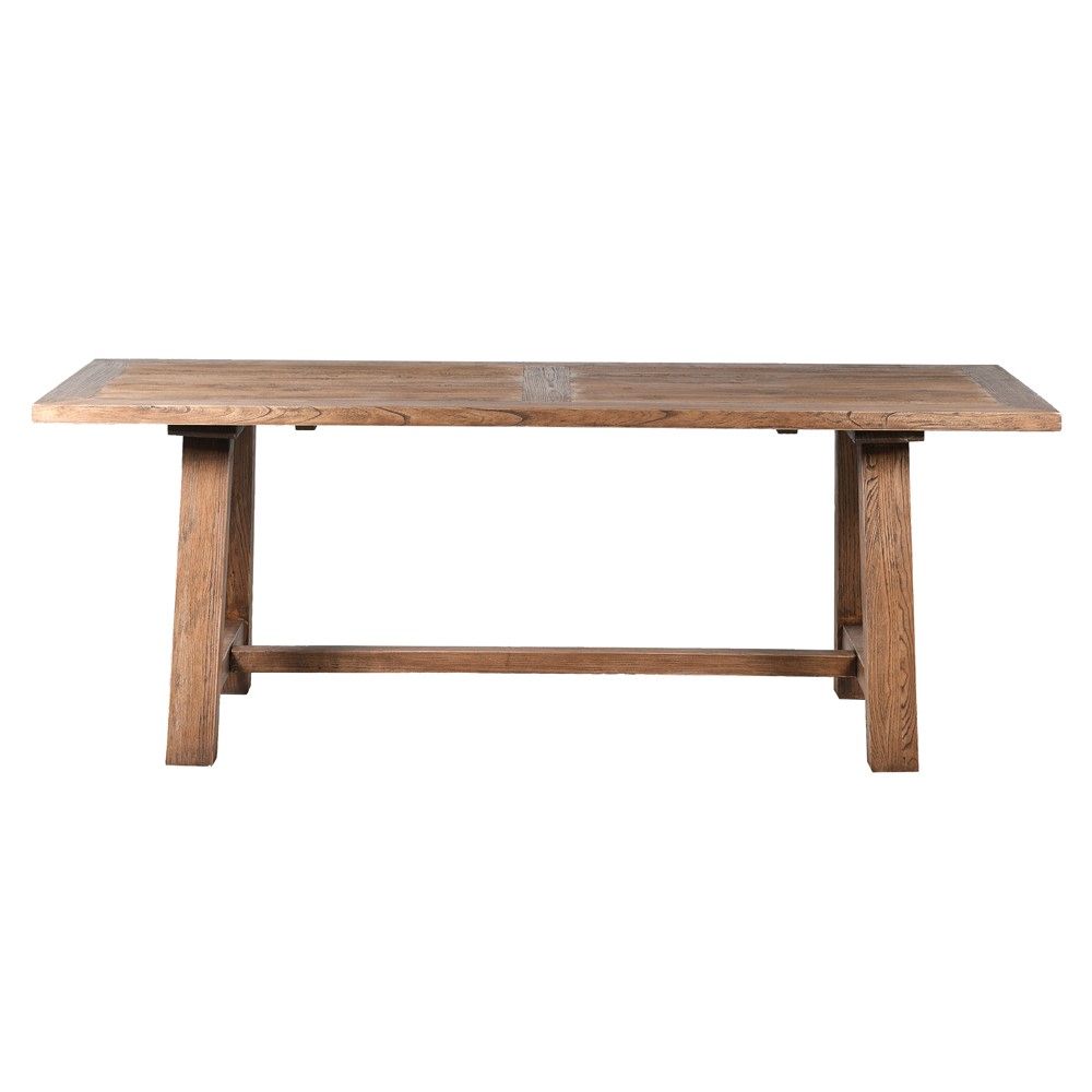 Wooden dining table with traditional style frame