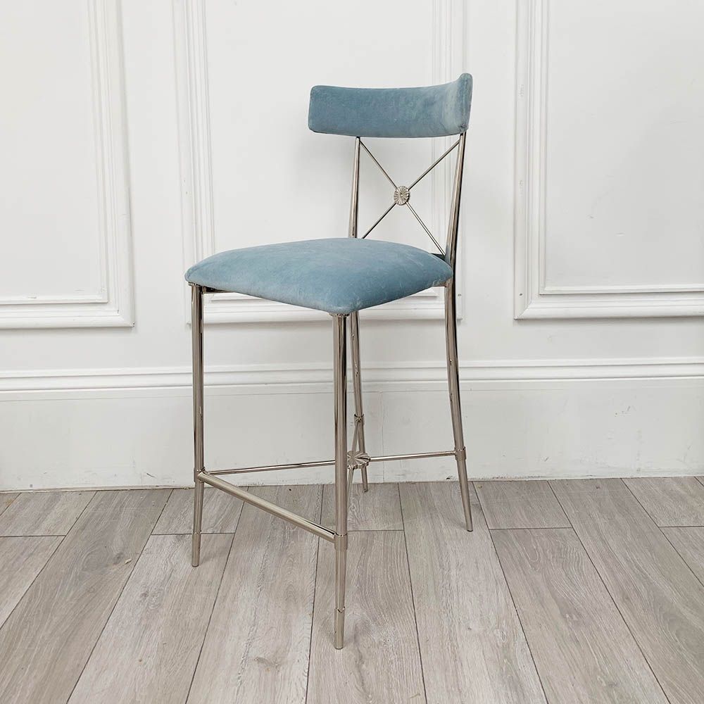 Clearance Jonathan Adler Rider Counter Stool Rialto Sky Outlet