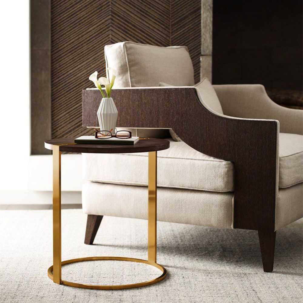Theodore Alexander Carson Round Side Table Cardamon