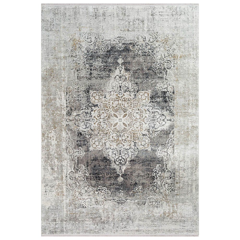 Vintage grey woven rug