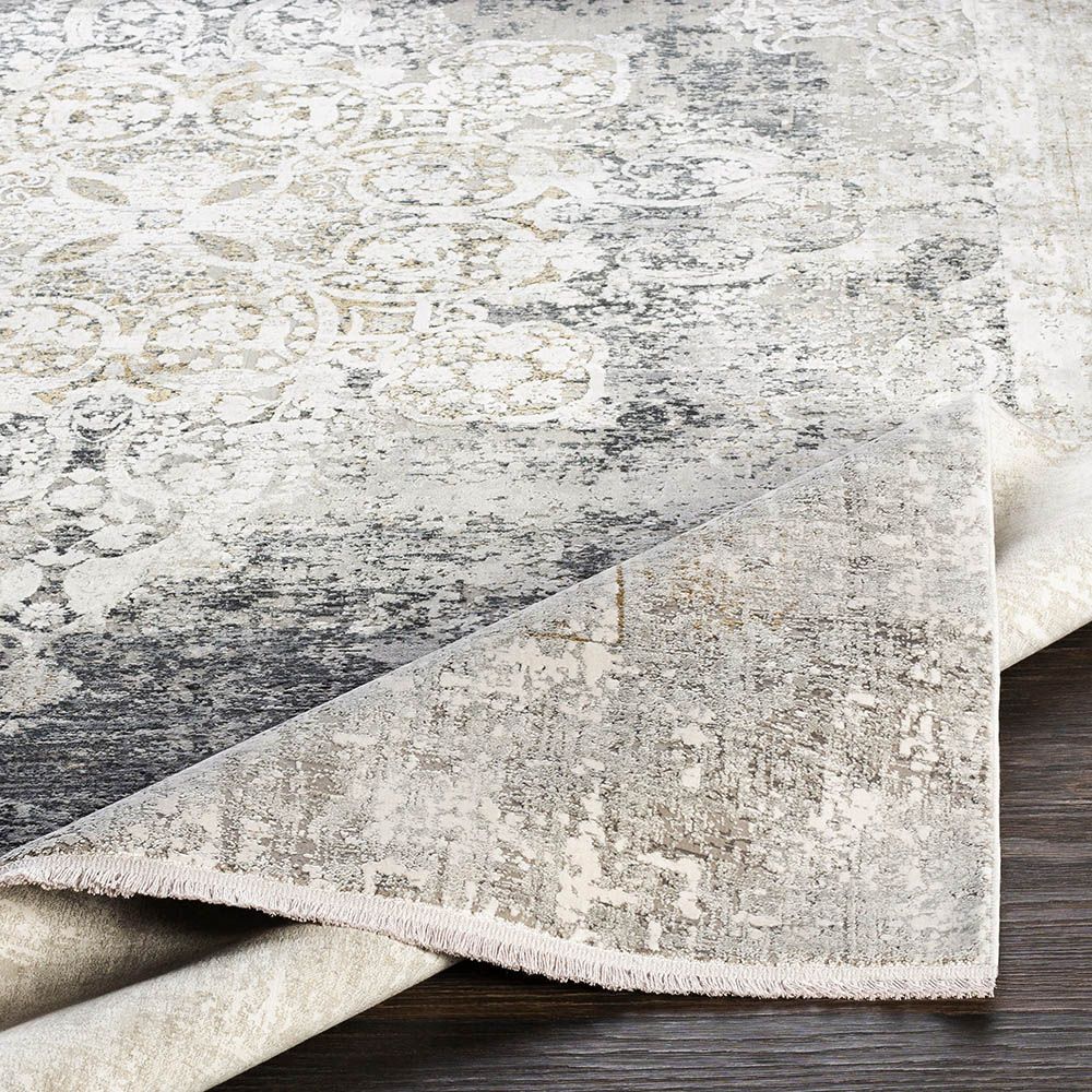 Vintage grey woven rug
