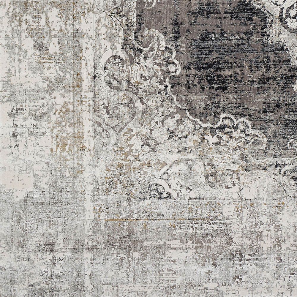 Vintage grey woven rug