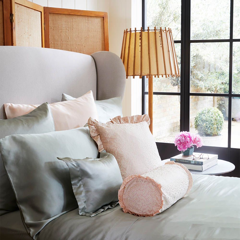 Sage Silk Pillowcase, Beds & Bedroom