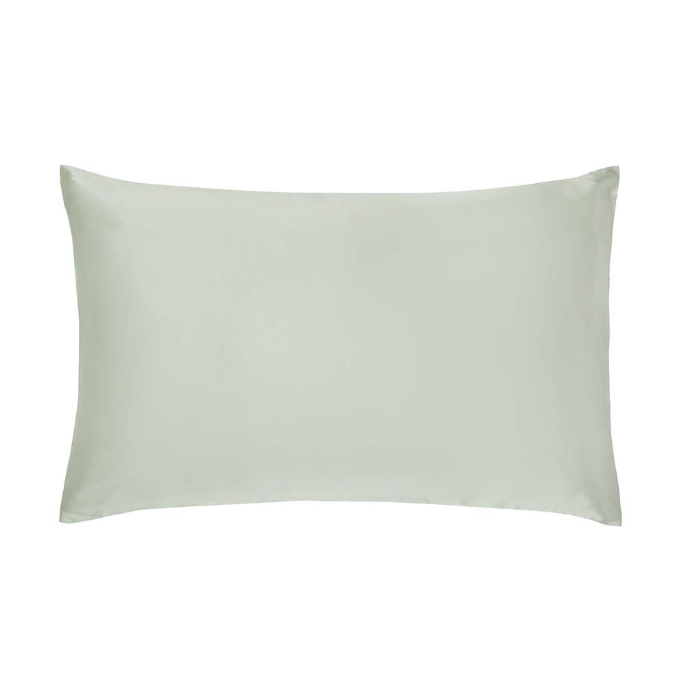 Luxury sage green silk pillowcase