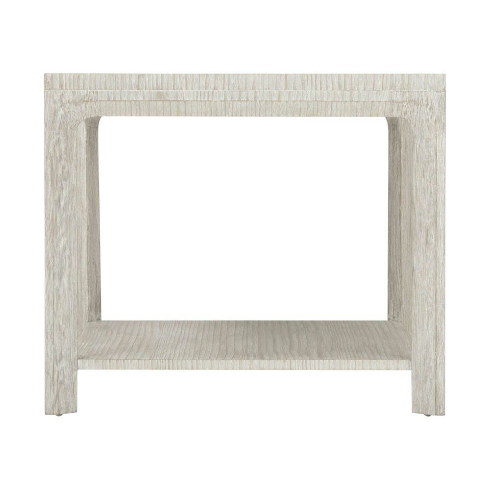 Square wooden ivory side table