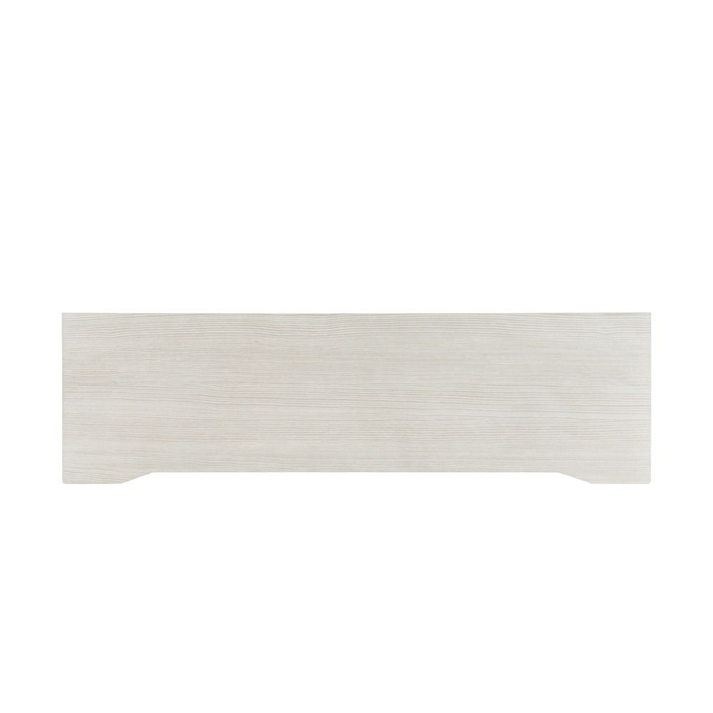 Wire-brushed pine wood sideboard with interlocking chain link hardware