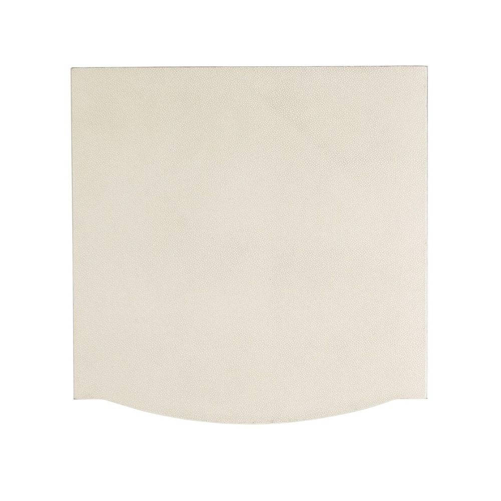 A luxury bedside table by Theodore Alexander with a shagreen embossed leather design