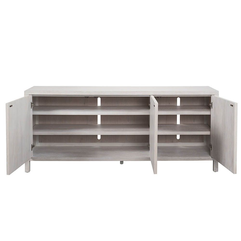 Geometric-inspired sideboard with three doors