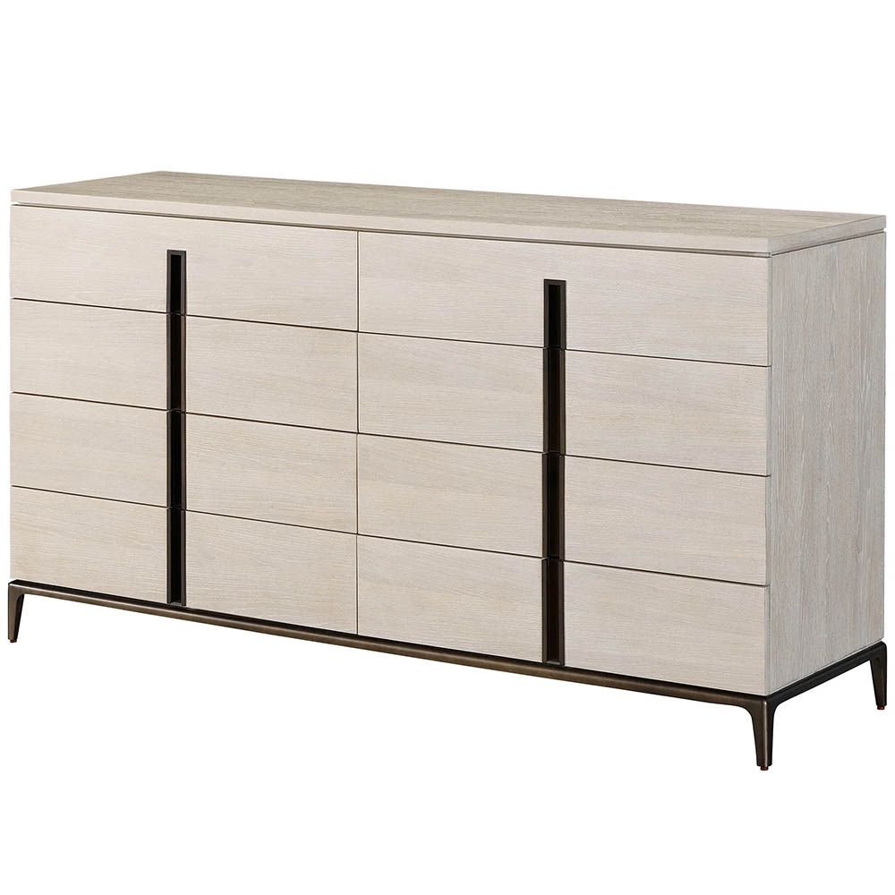 White oak and cedar chest of drawers