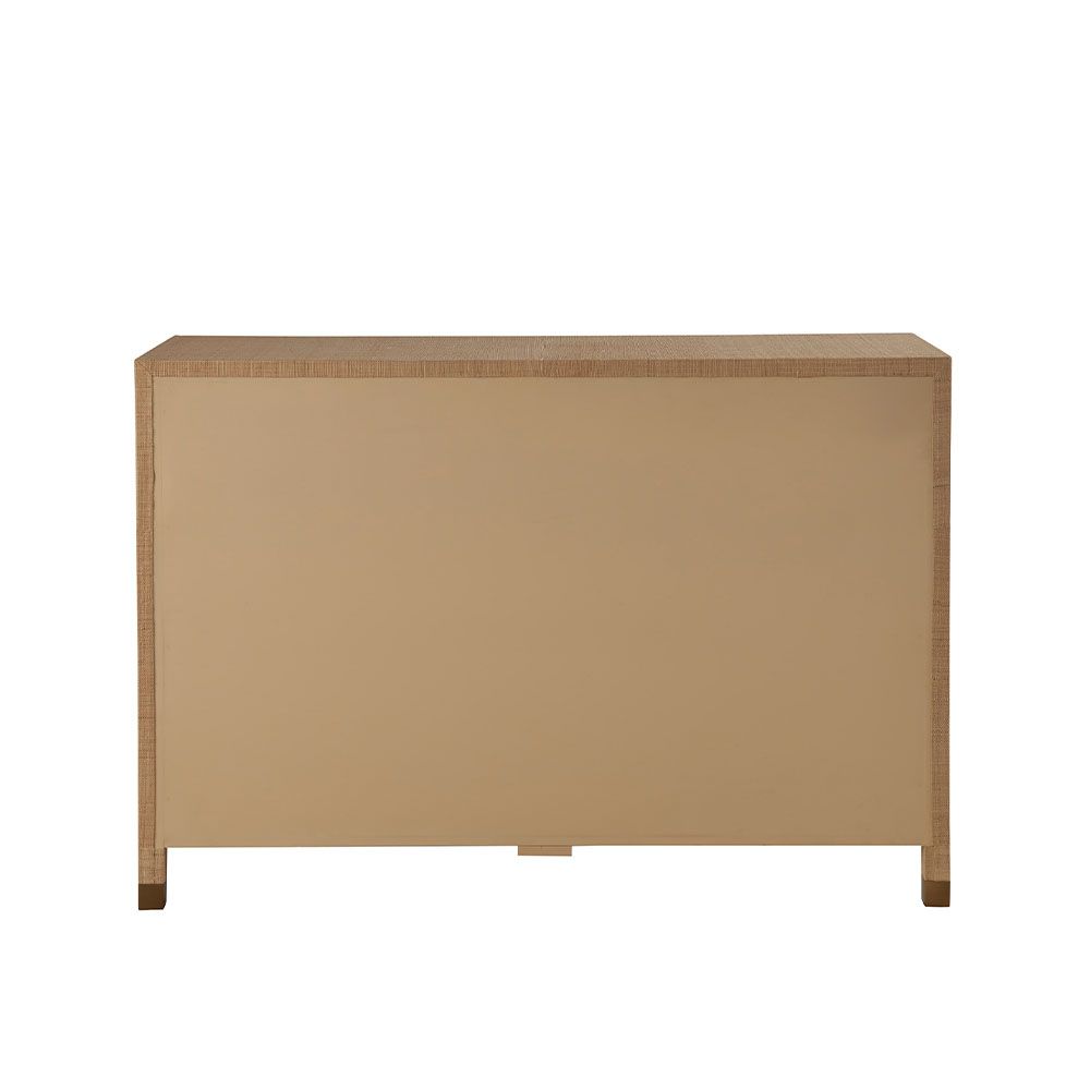 Natural wood finish chest of drawers with ultimate storage comprised of six drawers