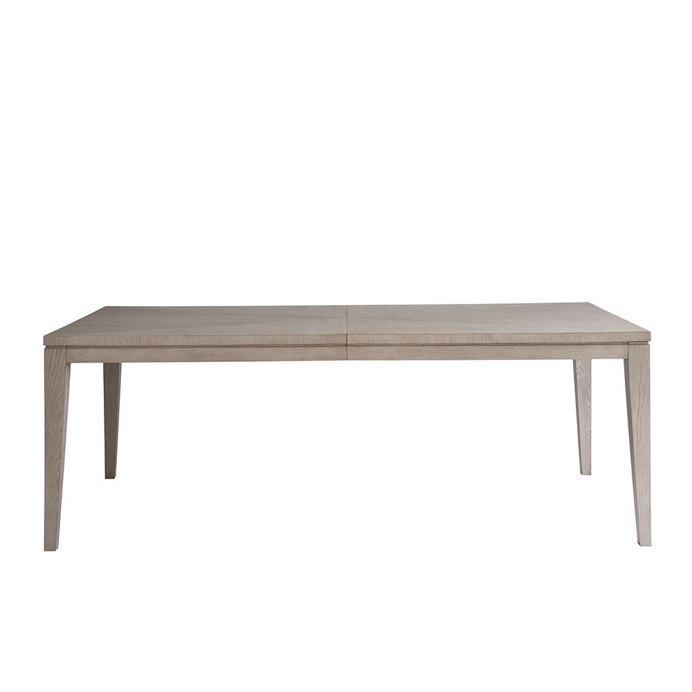 Wooden dining table in grey finish and four legs