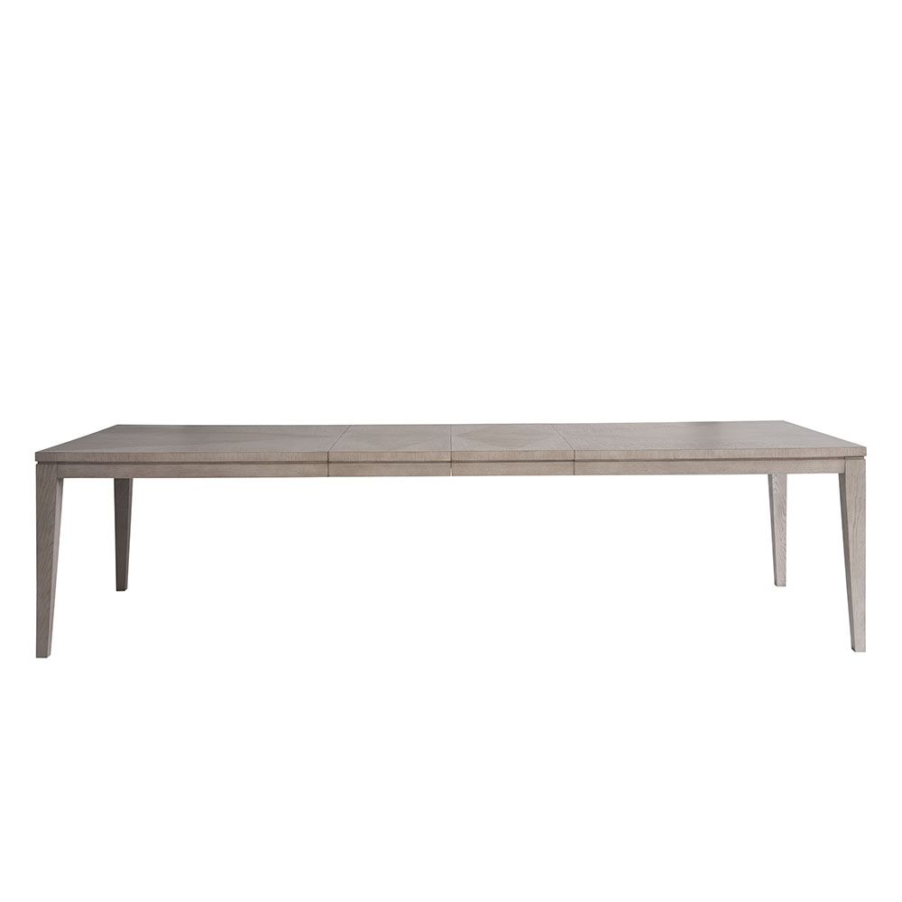 Wooden dining table in grey finish and four legs