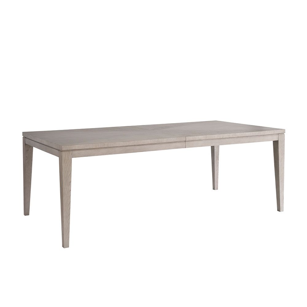 Wooden dining table in grey finish and four legs