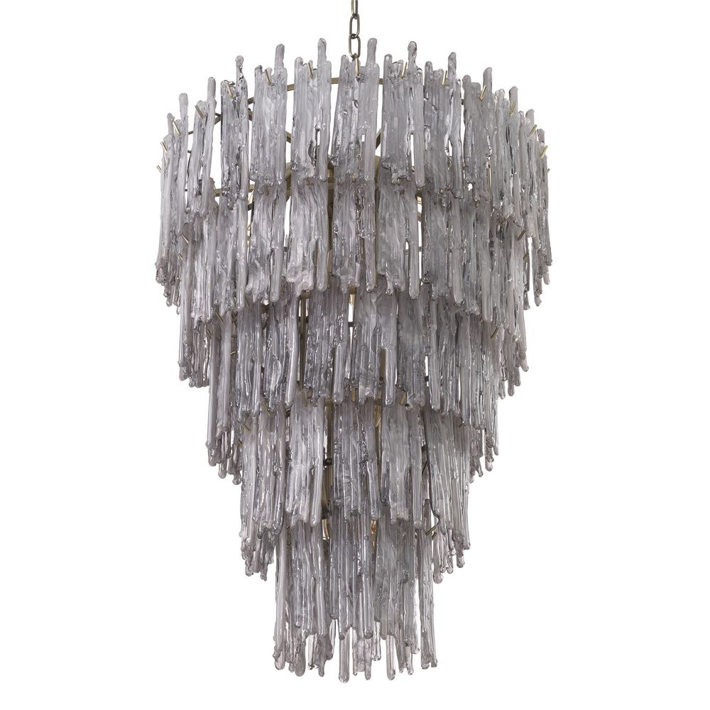 Luxurious Eichholtz tapered ceiling pendant with brass finish