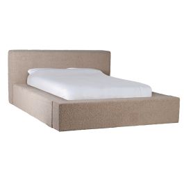 Teddy Bear Boucle Platform Bed King Beds Bedroom Sweetpea