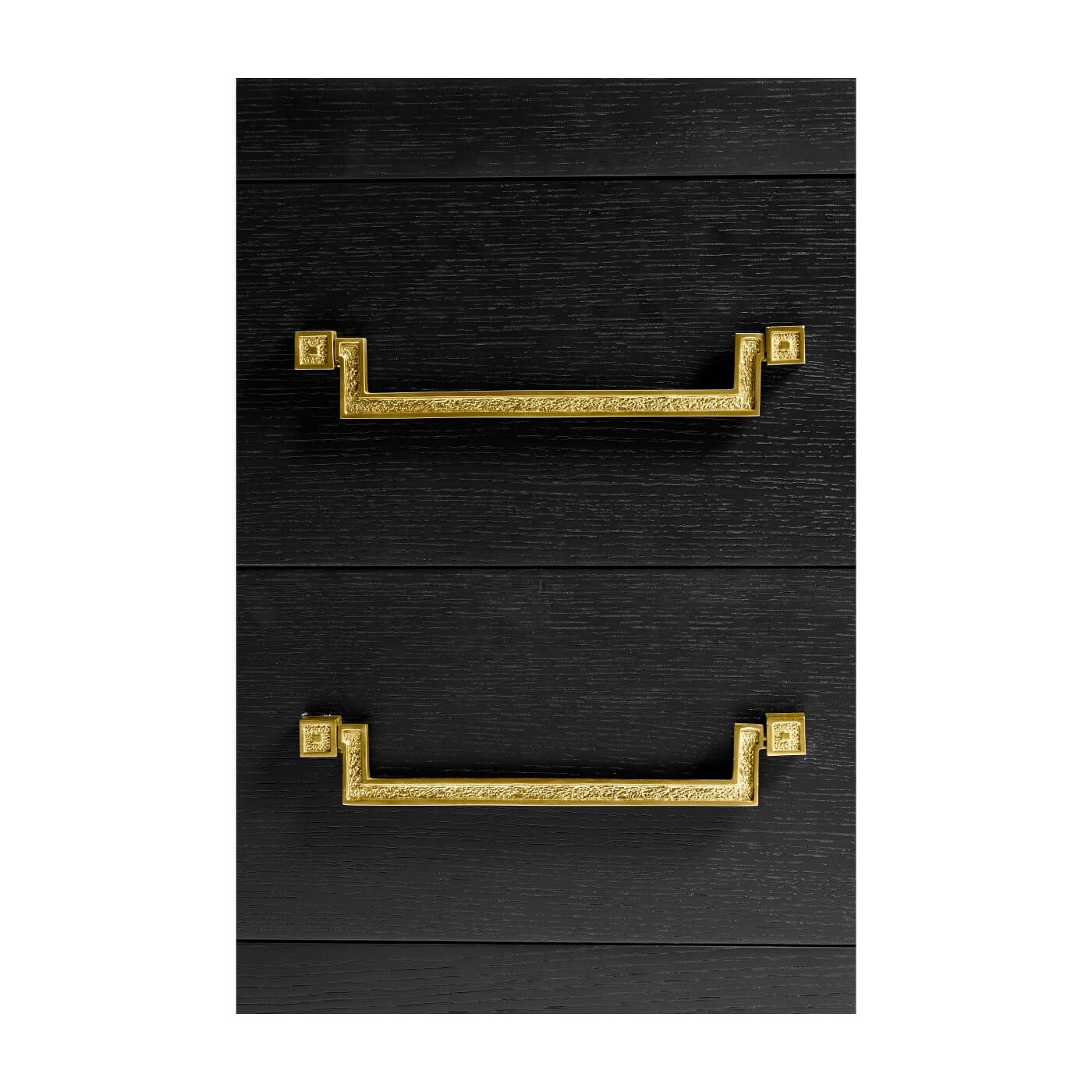 Ebonised Oak Bedside Cabinet