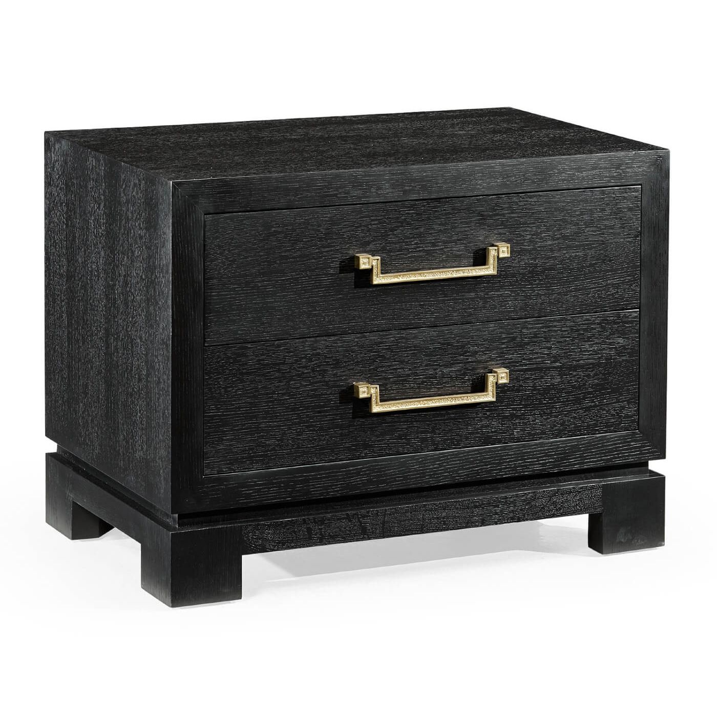 Discover elegance with our Ebonised Oak Bedside Cabinet, featuring sleek lines and a chic finish, perfect for enhancing any bedroom decor.