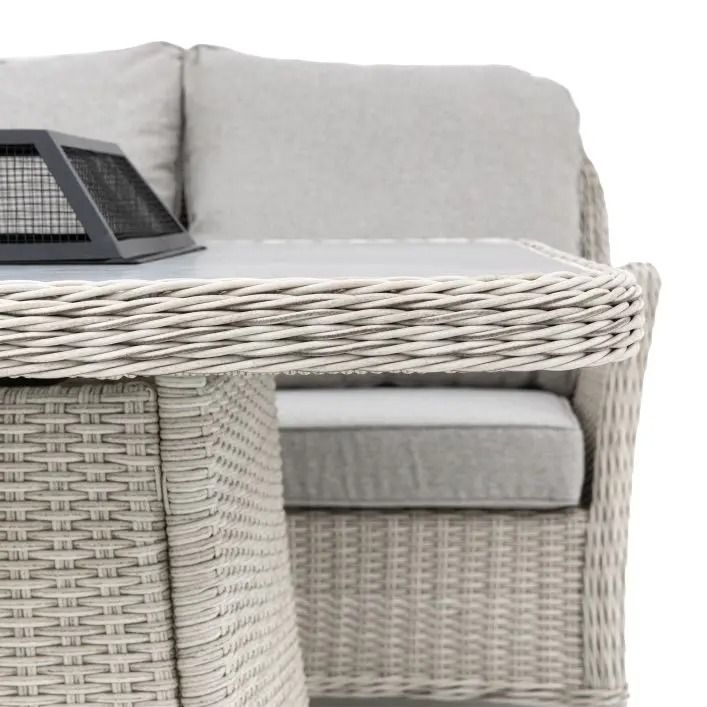 Bolton Corner Dining Set With Firepit